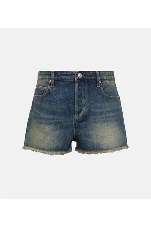Isabel Marant Lesia mid-rise denim shorts