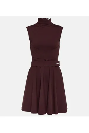 Alaïa AlaÃ¯a Mockneck jersey dress