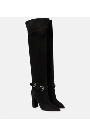 Gianvito Rossi Suede over-the-knee boots