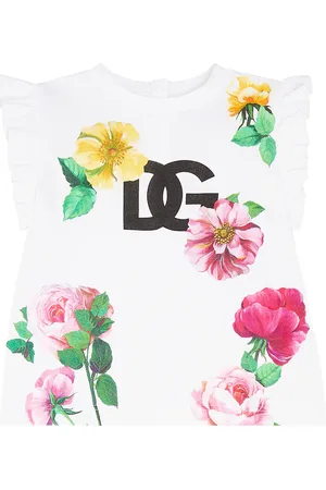 Dolce & Gabbana Baby DG floral cotton jersey T-shirt