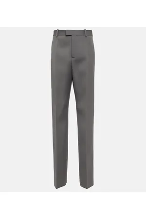 Bottega Veneta High-rise wool straight pants