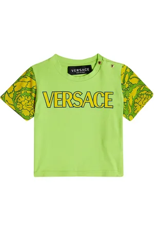 VERSACE Baby Barocco Silhouette cotton-blend T-shirt