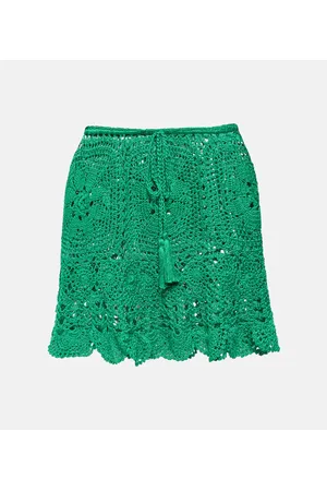 ANNA KOSTUROVA Crochet miniskirt