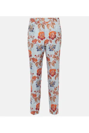 Etro Floral jacquard pants