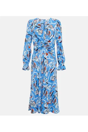 Diane von Furstenberg Anaba printed crÃªpe midi dress