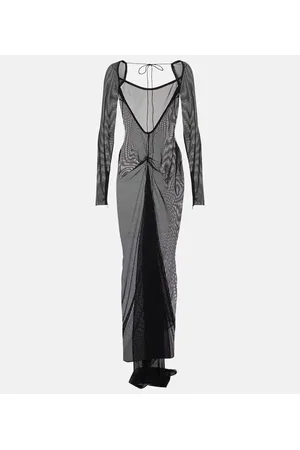 LAQUAN SMITH Sheer mesh gown