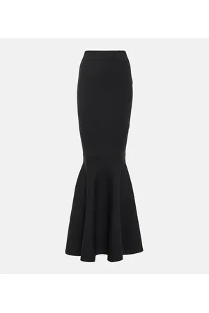 Nina Ricci High-rise wool-blend maxi skirt