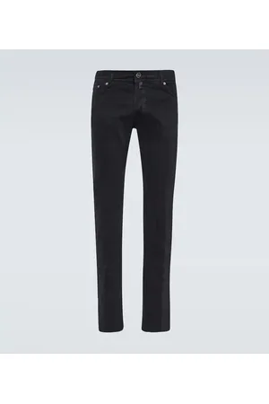 Kiton Mid-rise straight jeans