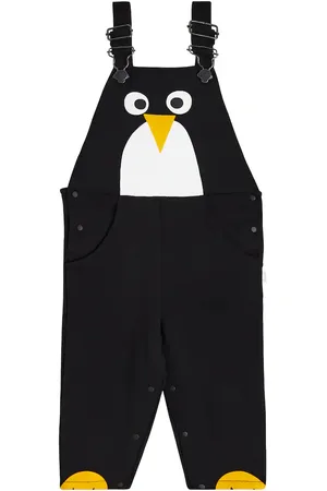 Stella McCartney Baby penguin cotton overalls