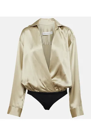 CHRISTOPHER ESBER Silk bodysuit