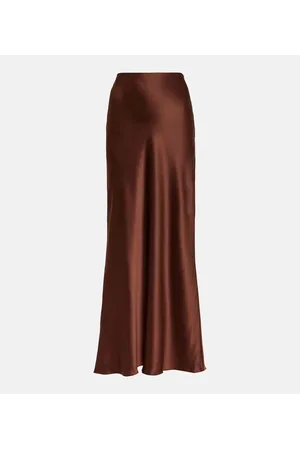 The Sei Bias silk satin maxi skirt