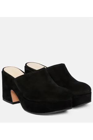 Gianvito Rossi Lyss suede platform clogs