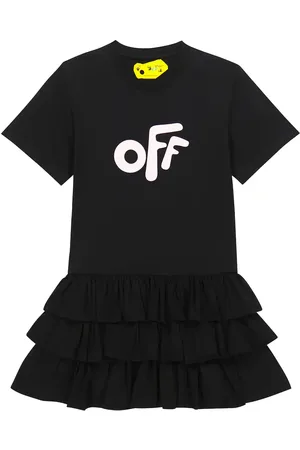 OFF-WHITE Printed cotton T-shirt dress