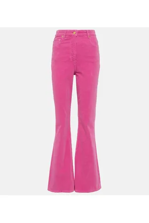 Ganni Cotton corduroy flared pants