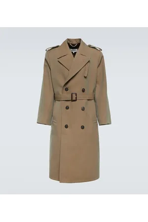 Maison Margiela Double-breasted wool trench coat