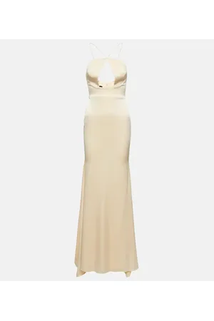 ALEX PERRY Drake halterneck cutout satin gown