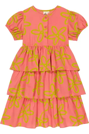 Jelly Mallow Tiered cotton dress