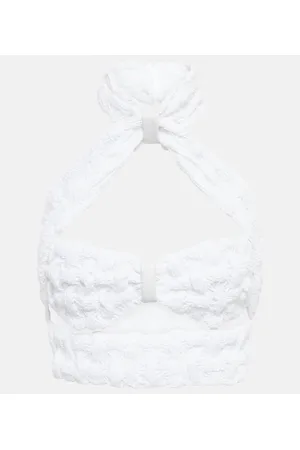 The Mannei Jerez halterneck cotton-blend top