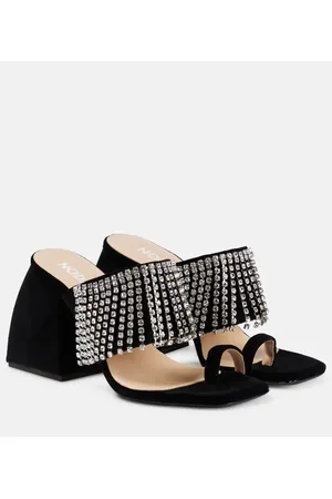 NODALETO Bulla Preston velvet high sandals