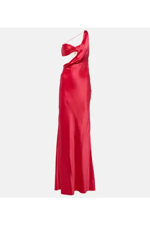 The Sei One-shoulder silk gown