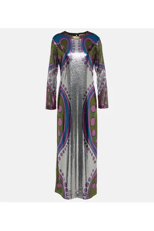 La DoubleJ Supremes Swing sequined maxi dress