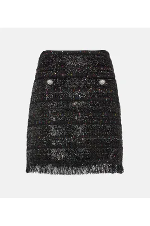 Giambattista Valli Sequined tweed miniskirt