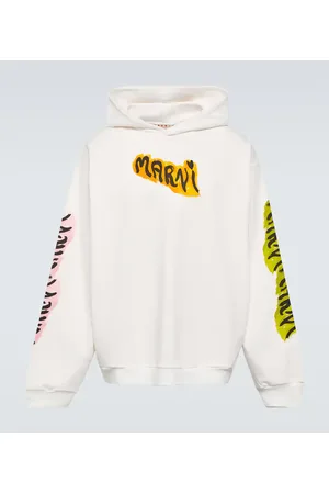 Marni Printed cotton jersey hoodie