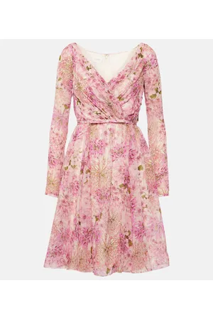 Giambattista Valli Printed silk georgette minidress