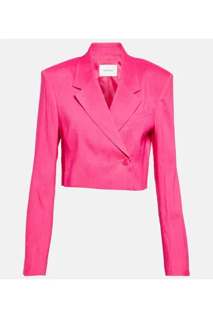 Frame Linen-blend blazer