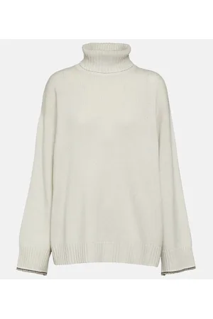 Brunello Cucinelli Wool, cashmere, and silk turtleneck sweater