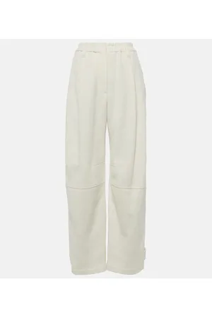 Brunello Cucinelli Herringbone cotton and linen straight pants