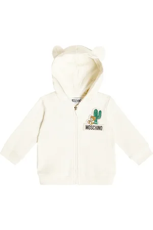 Moschino Baby cotton jersey hoodie