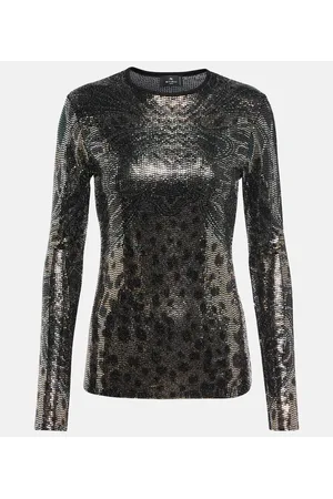 Etro Paisley jersey top