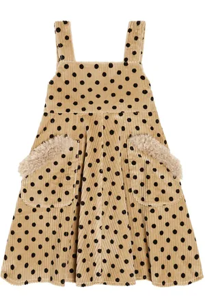 PAADE Polka-dot cotton corduroy dress