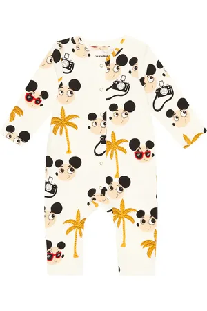 Mini Rodini Baby Ritzratz cotton-blend jersey onesie