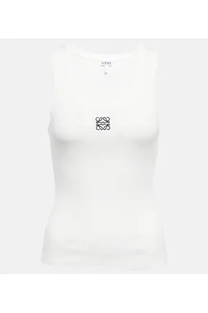 Loewe Anagram cotton-blend tank top