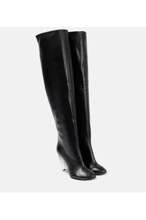 Alaïa AlaÃ¯a Leather knee-high boots