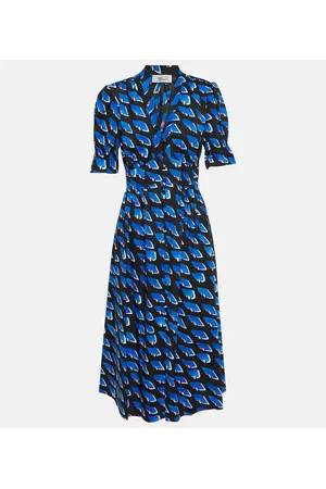 Diane von Furstenberg Printed wrap midi dress