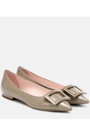 Roger Vivier Gommettine Ball leather ballet flats
