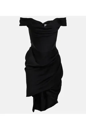 Vivienne Westwood Off-shoulder bustier crÃªpe minidress