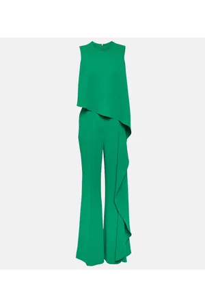 Elie saab Draped wide-leg jumpsuit