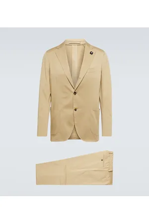 LARDINI Single-breasted cotton-blend suit
