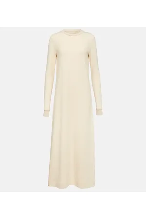 Jil Sander Wool and cotton midi dress