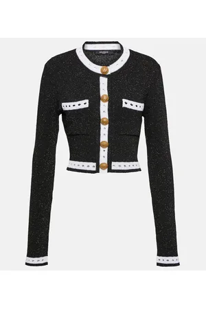Balmain Embellished knit cardigan