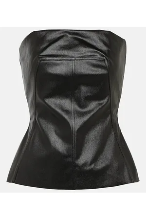 Rick Owens Lido coated denim corset