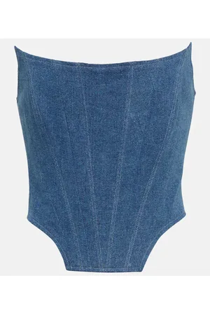 GIUSEPPE DI MORABITO Denim bustier top