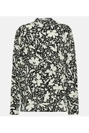 Printed silk shirt