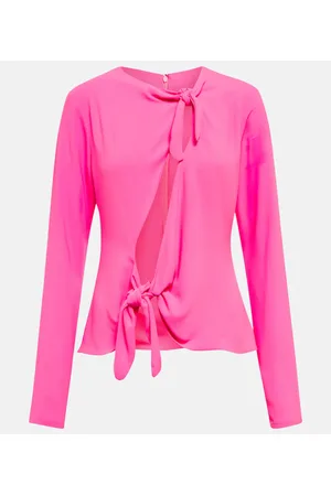 The Attico Self-tie cutout top