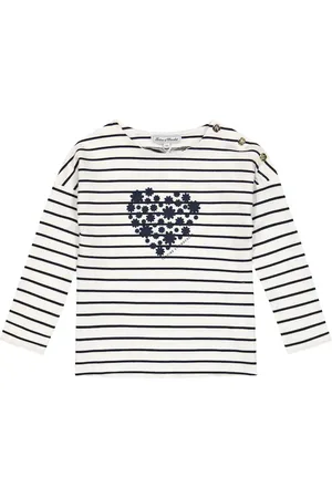 Tartine Et Chocolat Striped cotton-blend top