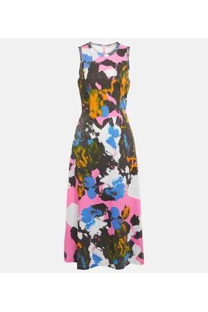 Christopher Kane Mindscape Camouflage cotton jersey midi dress